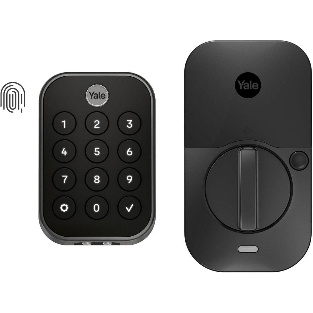 imageYale Assure Lock 2 Touch Deadbolt Satin Nickel KeyFree Smart Entry Door Lock with Bluetooth Connected Keypad and Fingerprint Scanner for Code Entry No WiFi YRD430FBLE619Oil Rubbed Bronze