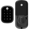 imageYale Security SL Deadbolt Smart Lock Satin Nickel Keyless Entry Door Lock with WiFi Connected Touchscreen for Front or Back Door YRD256CBA619Black Suede