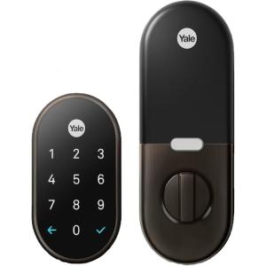 Google Nest x Yale Lock – Tamper-Proof Smart Lock for Keyless Entry – Keypad Deadbolt Lock for Front Door – Oil Rubbed Bronze(Oil Rubbed Bronze)