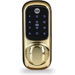 Keyless Lock Push Button, Yale – Keyless Connected Smart Door Locks, Colour Polished Brass(Polished Brass)