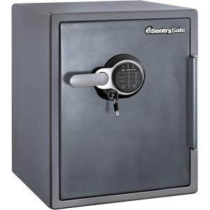 SentrySafe Waterproof and Fireproof Alloy Steel Digital Safe Box for Home with Code Button Keypad, 1.23 Cubic Feet, 17.8 x 16.3 x 19.3 Inches (exterior), SFW123GDC(2.05 cu.ft.)