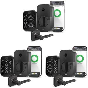 Yale Assure Lock 2 Deadbolt, Black Suede Smart Keyless Entry Door Lock with Valdosta Handle and Wi-Fi Connected Keypad for Code Entry and Remote Access, B-YRD450-WF1-VL-BSP(Black Suede)