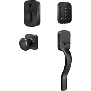 Yale Assure Lock 2 Key-Free Keypad with Bluetooth and Ridgefield Handle in Black Suede