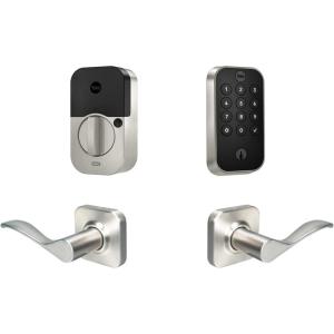 Yale Assure Lock 2 Keypad with Bluetooth and Norwood Lever in Satin Nickel