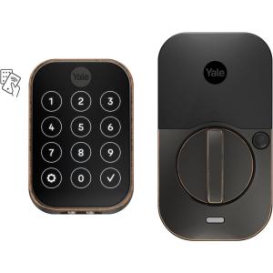 Yale Assure Lock 2 Plus Apple Home Keys (Tap to Open) Deadbolt, Black Suede Smart Keyless Entry Door Lock with Wi-Fi Connected Keypad for Code Entry and Remote Access, YRD450-N-WF1-BSP(Oil Rubbed Bronze)