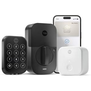 Yale Assure Lock 2 Plus Deadbolt with Wi-Fi Connect, Black Suede, for Vacation Rental Hosts, YRD450-N-CB1-BSP