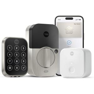 Yale Assure Lock 2 Plus Deadbolt with Wi-Fi Connect, Satin Nickel, for Vacation Rental Hosts, YRD450-N-CB1-619