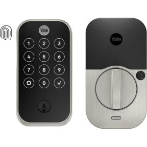 Yale Assure Lock 2 Touch Deadbolt, Satin Nickel Keyed Smart Entry Door Lock with Wi-Fi Connected Touchscreen and Fingerprint Scanner, YRD420-F-WF1-619