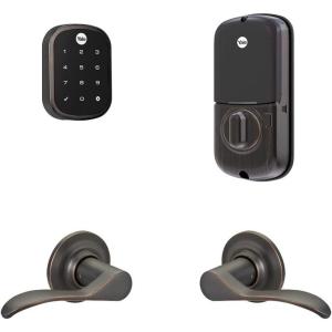 Yale Assure Lock SL, Wi-Fi Smart Lock with Norwood Lever – Works with the Yale Access App, Amazon Alexa, Google Assistant, HomeKit, Phillips Hue and Samsung SmartThings, Oil Rubbed Bronze(Oil Rubbed Bronze)