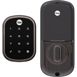 Yale Assure SL Deadbolt Lock with Z-Wave, Oil Rubbed Bronze Keyless Entry Door Lock with Touchscreen Keypad for Front Door, ‎YRD256-ZW2-0BP