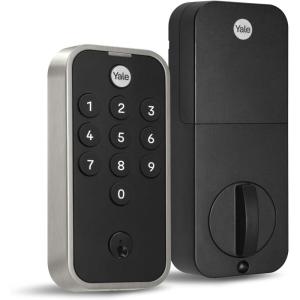 Yale Black Code Keypad Deadbolt Front Door Lock for Keyless Entry, YED210-NR-BSP(Satin Nickel)