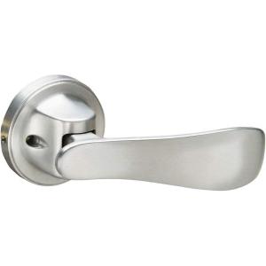 Yale P5101301 Navis Paddle Lever, Hands-Free Opening – Push with Your Hip, Passage, Polished Brass(Satin Nickel)