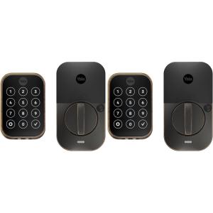 Yale Security Assure Lock 2 Deadbolt, Oil Rubbed Bronze Smart Entry Door Lock with Wi-Fi Connected Keypad for Code Entry Door Lock and Remote Access with Back-Up Key, YRD410-WF1-0BP(Oil Rubbed Bronze)