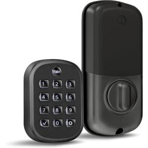 Yale Security Keyless Entry Touchscreen Deadbolt – Unlock Using Your Entry Code – No app or connectivity – Satin Nickel(Black Suede)