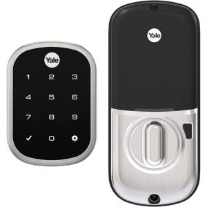 Yale Security SL Deadbolt Smart Lock, Satin Nickel Keyless Entry Door Lock with Wi-Fi Connected Touchscreen for Front or Back Door, YRD256-CBA-619(Satin Nickel)