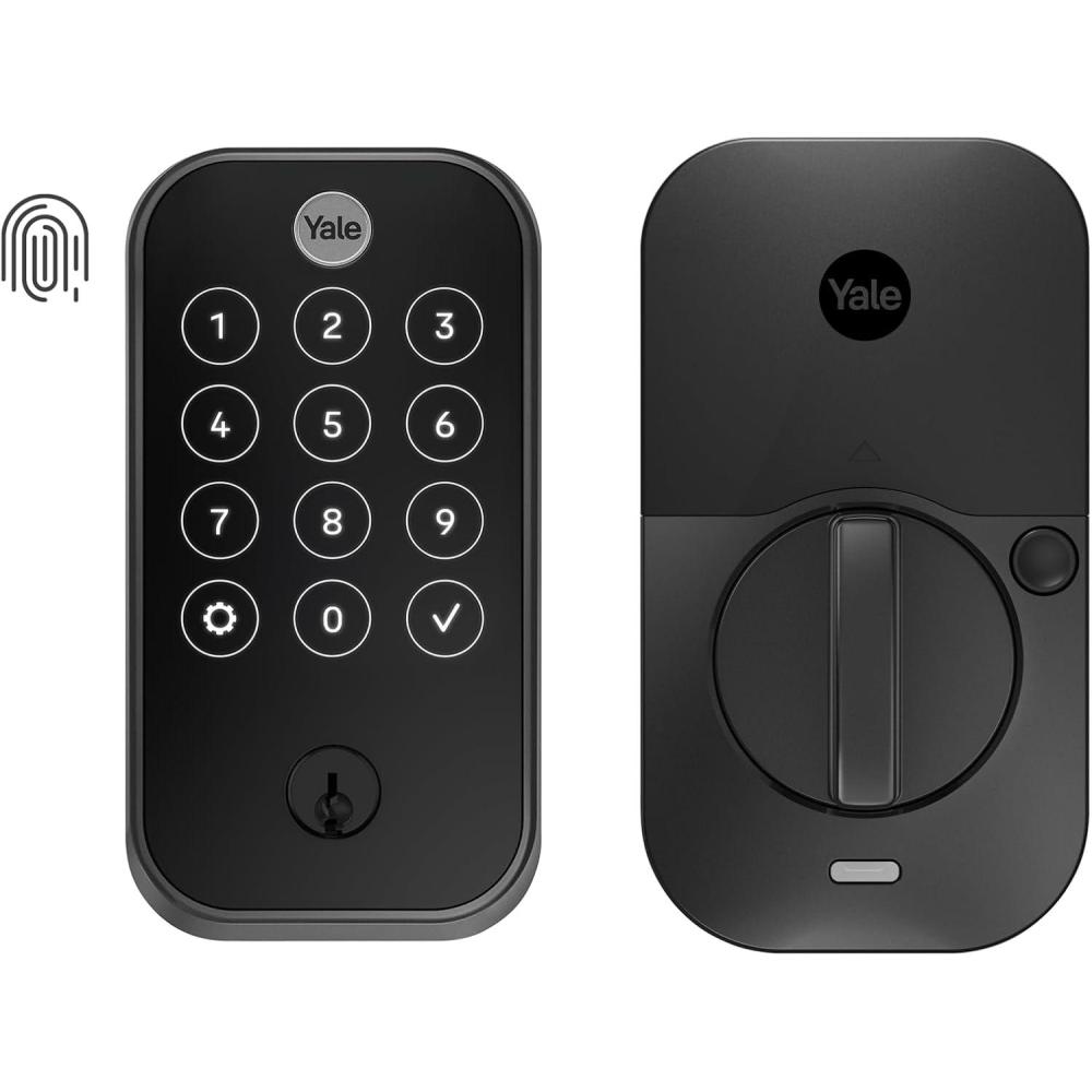 imageYale Assure Lock 2 Touch Deadbolt Oil Rubbed Bronze Keyed Smart Entry Door Lock with WiFi Connected Touchscreen and Fingerprint Scanner YRD420FWF10BPBlack Suede