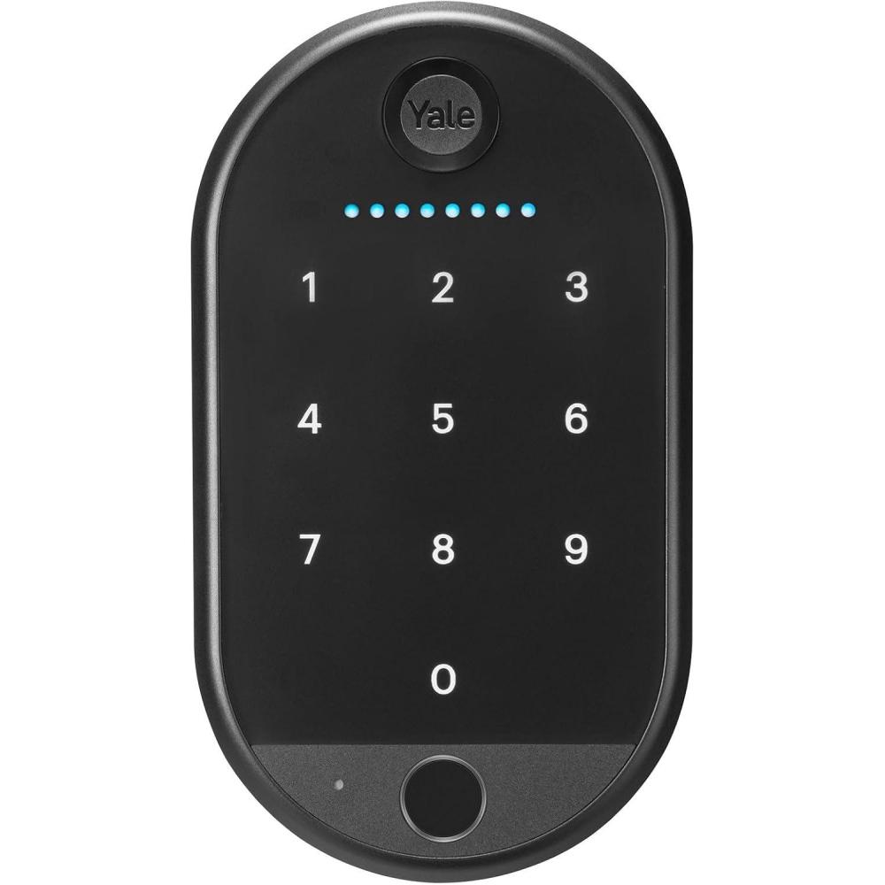 imageYale Keypad Touch Fingerprint Door Lock Keyless Entry Smart deadbolt Pin Code Entry  Does Not Include Required Smart Lock