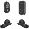 imageYale Assure Lock Keypad with Navis Paddle Push to Open LeverBronze