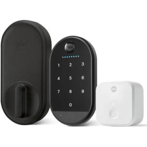 Yale Approach with Keypad – Wi-Fi Smart Lock – Retrofit lock fits replaces your thumbturn so you can keep your keys – Includes Bluetooth touchscreen keypad for keyless access(Black)