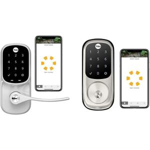 Yale Assure Lever, Wi-Fi Smart Door Lever & Lock Touchscreen, Wi-Fi Smart Lock – Works, Amazon Alexa, Google Assistant, HomeKit, Phillips Hue and Samsung SmartThings, Satin Nickel