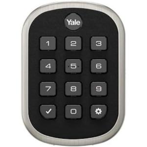 Yale YRD136-ZW2-619 PUSHBUTTON DEADBOLT W/Z-Wave Satin Nickel