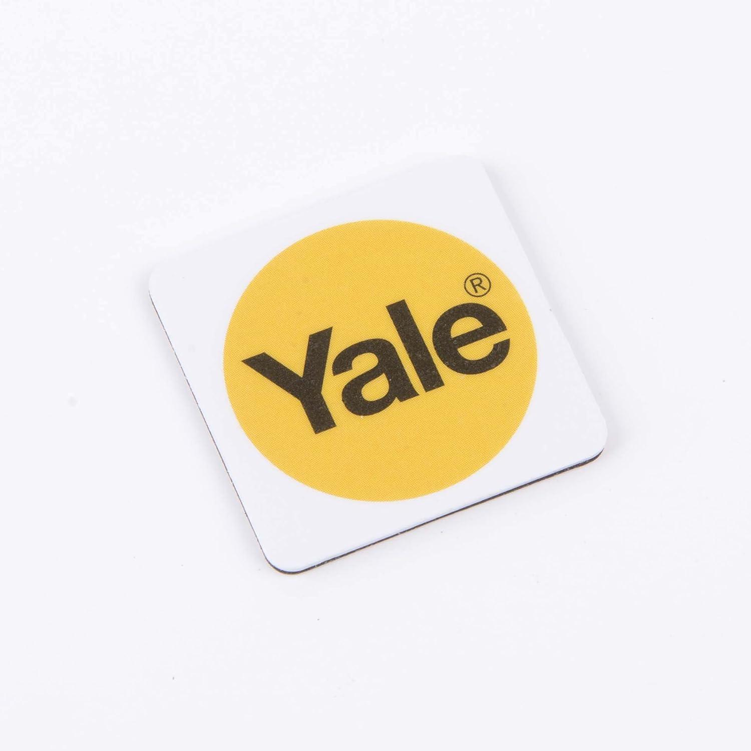 imageYale PYD01CONRFIDM Phone Tag Smart Door Lock Accessory BundleKey Card White Set of 3 PiecesAccessory Bundle  Key Card  Key Tag and Phone Tag