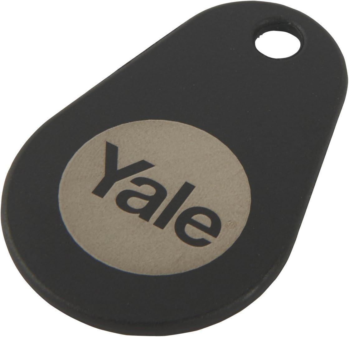 imageYale PYD01CONRFIDM Phone Tag Smart Door Lock Accessory BundleKey Card White Set of 3 PiecesKey Tag  Black