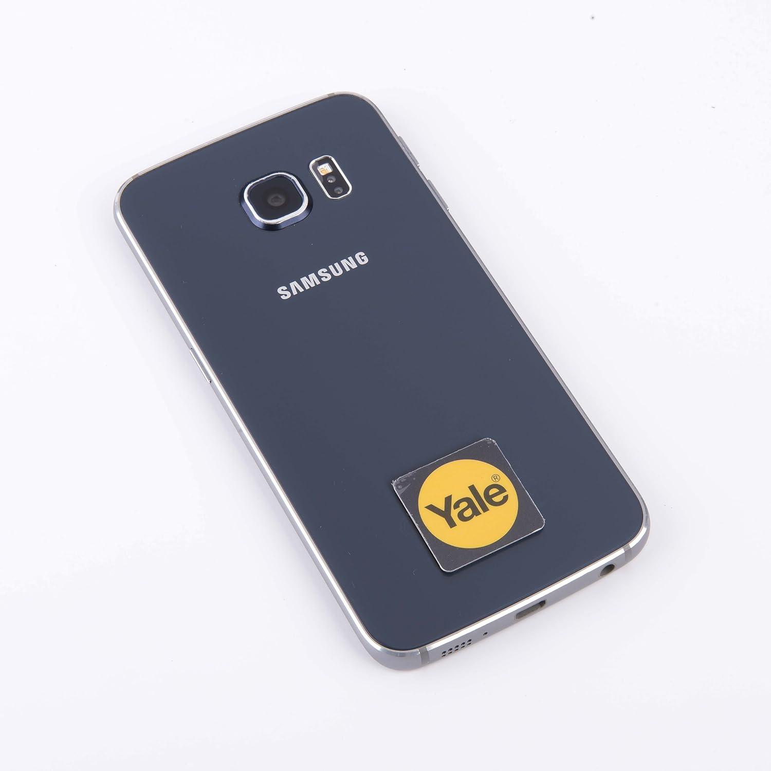 imageYale PYD01CONRFIDM Phone Tag Smart Door Lock Accessory BundleKey Card White Set of 3 PiecesPhone Tag  Black