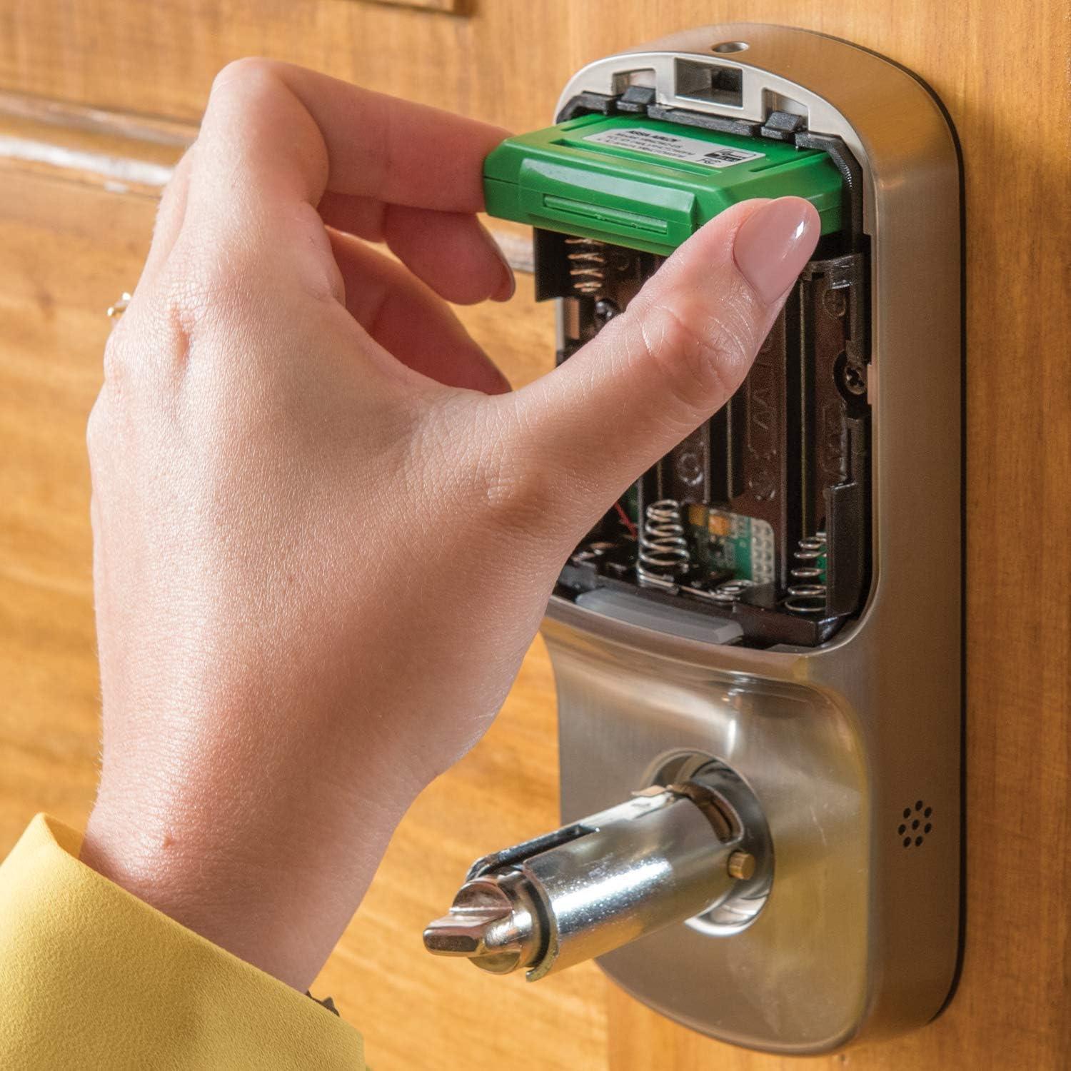 imageYale Security Assure Lever ZWave Smart Door Lever for Keyless Access for Doors with no deadbolt Works with Ring Alarm Samsung SmartThings and More Satin Nickel YRL216ZW2619 Pack of 6Pack of 6