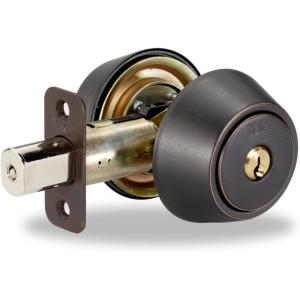 Yale YH Collection Deadbolt Double Cylinder in Polished Brass(Oil Rubbed Bronze)