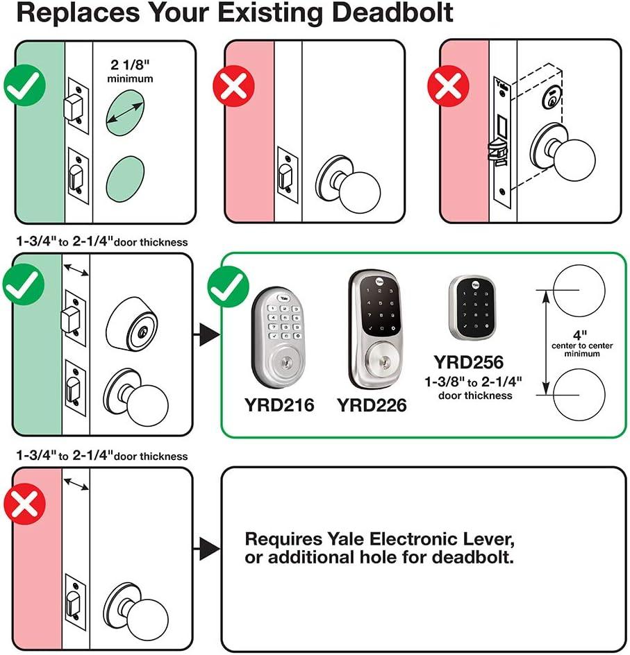 image:imageYale Assure Lock with ZWave Smart Keypad Deadbolt Works with Ring Alarm Samsung SmartThings Wink ADT and More Brass