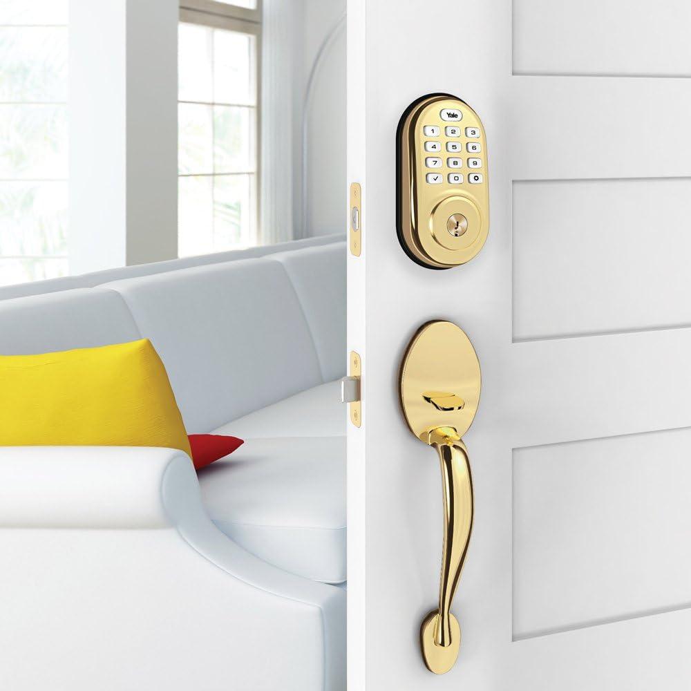 image:imageYale Assure Lock with ZWave Smart Keypad Deadbolt Works with Ring Alarm Samsung SmartThings Wink ADT and More Brass