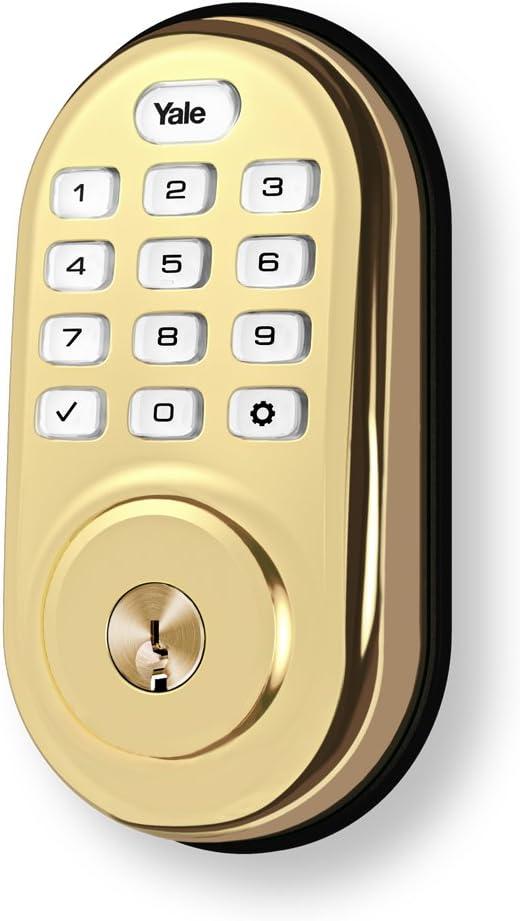 image:imageYale Assure Lock with ZWave Smart Keypad Deadbolt Works with Ring Alarm Samsung SmartThings Wink ADT and More Brass
