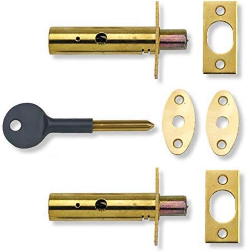 image:imageYale P2PM444CH2 Door Security Bolt Chrome Finish Pack of 2 Standard Security Visi Packed Suitable for hinged and Wooden DoorsBrass