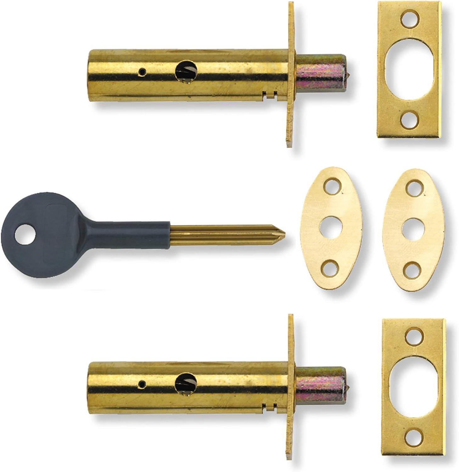 image:imageYale P2PM444CH2 Door Security Bolt Chrome Finish Pack of 2 Standard Security Visi Packed Suitable for hinged and Wooden DoorsBrass