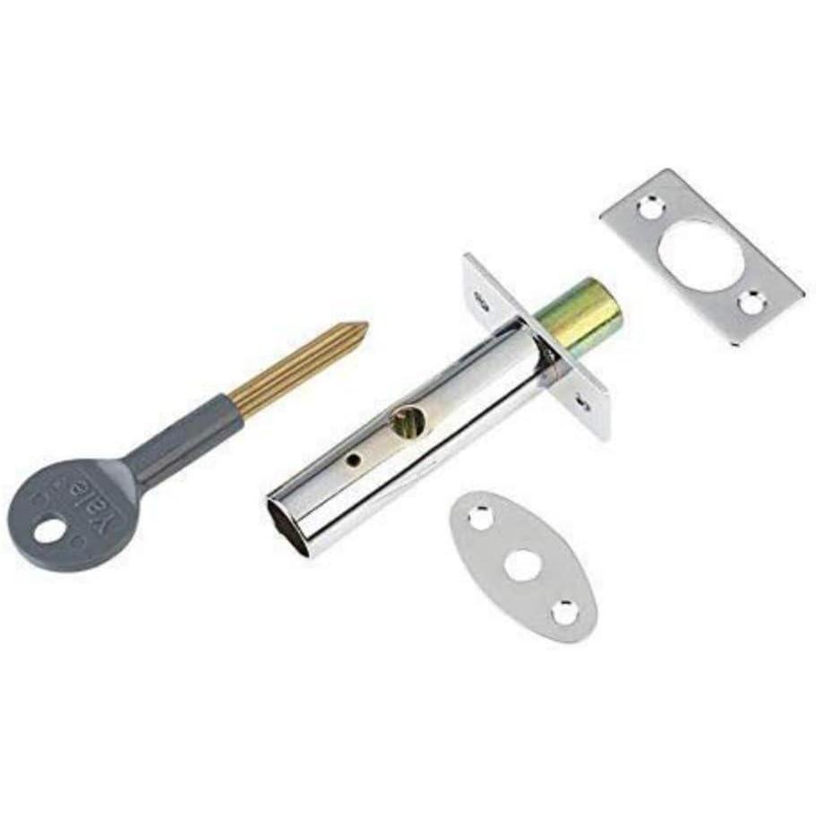 image:imageYale P2PM444CH2 Door Security Bolt Chrome Finish Pack of 2 Standard Security Visi Packed Suitable for hinged and Wooden DoorsChrome