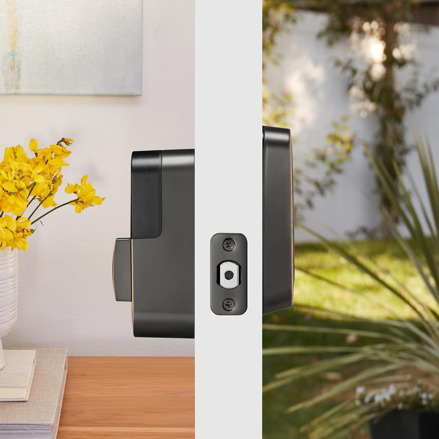 image:imageYale Assure Lock 2 Keypad with WiFi Connect Oil Rubbed Bronze Deadbolt for Vacation Rental Hosts YRD410CB10BP
