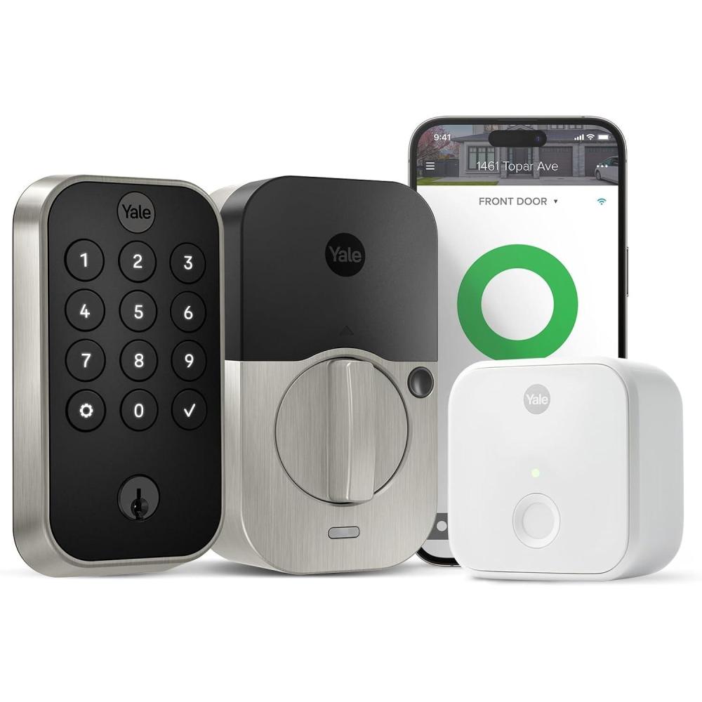 image:imageYale Assure Lock 2 Keypad with WiFi Connect Satin Nickel Deadbolt for Vacation Rental Hosts YRD410CB1619
