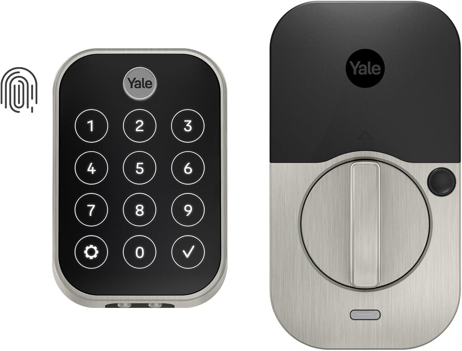 image:imageYale Assure Lock 2 Touch Deadbolt Lifetime Brass KeyFree Smart Lock with WiFi Connected Touchscreen Keypad and Fingerprint Scanner for Code Entry and Remote Access YRD450FWF1P05Satin Nickel