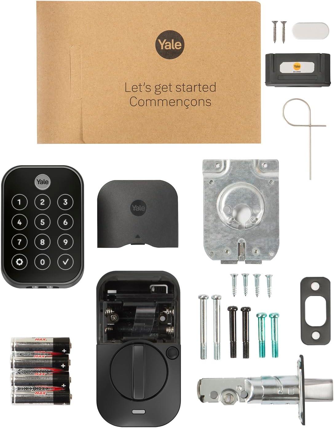 image:imageYale Assure Lock 2 Touch Deadbolt Lifetime Brass KeyFree Smart Lock with WiFi Connected Touchscreen Keypad and Fingerprint Scanner for Code Entry and Remote Access YRD450FWF1P05Black Suede