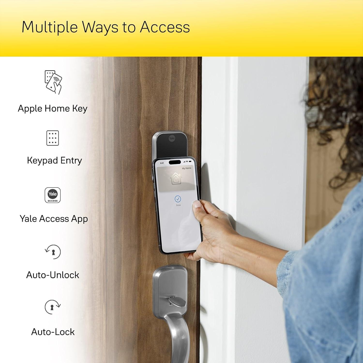image:imageYale Assure Lock 2 Touch Deadbolt Lifetime Brass KeyFree Smart Lock with WiFi Connected Touchscreen Keypad and Fingerprint Scanner for Code Entry and Remote Access YRD450FWF1P05Lifetime Brass