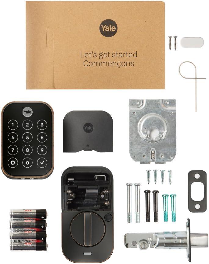 image:imageYale Assure Lock 2 Touch Deadbolt Lifetime Brass KeyFree Smart Lock with WiFi Connected Touchscreen Keypad and Fingerprint Scanner for Code Entry and Remote Access YRD450FWF1P05Oil Rubbed Bronze