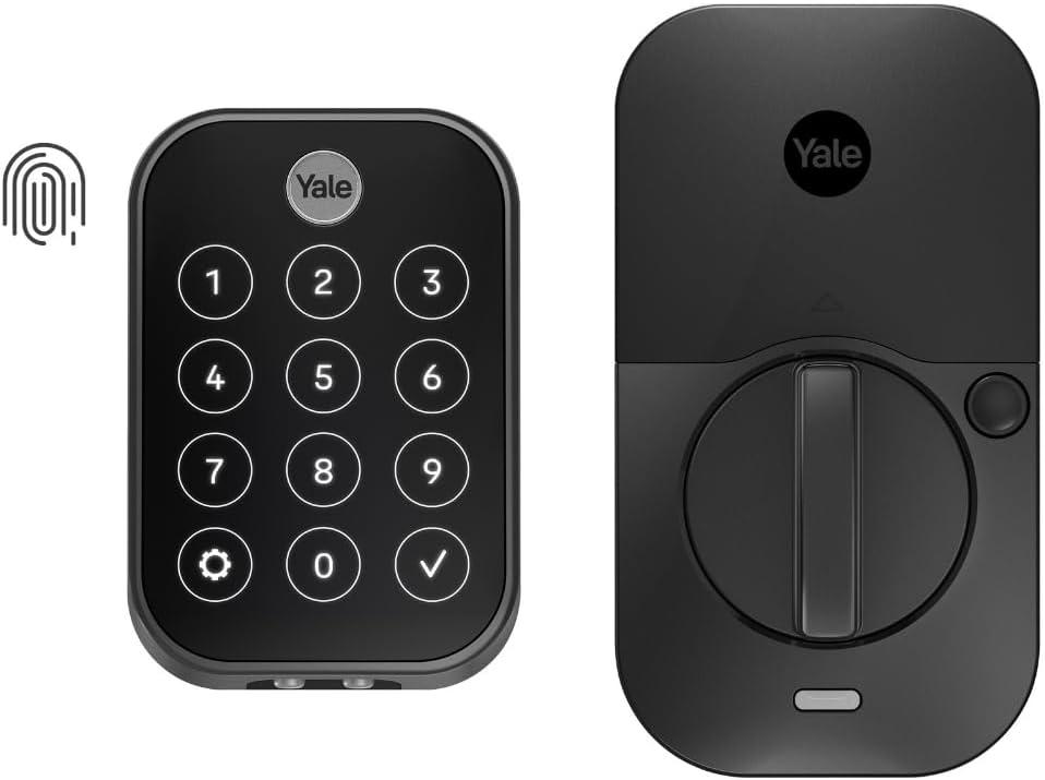 image:imageYale Assure Lock 2 Touch Deadbolt Lifetime Brass KeyFree Smart Lock with WiFi Connected Touchscreen Keypad and Fingerprint Scanner for Code Entry and Remote Access YRD450FWF1P05Black Suede