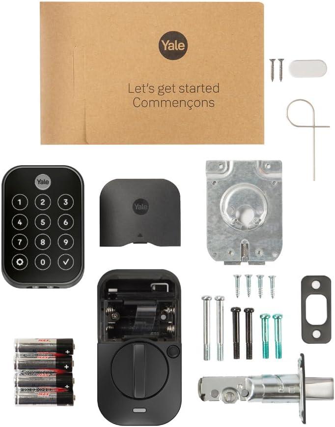 image:imageYale Assure Lock 2 Touch Deadbolt Lifetime Brass KeyFree Smart Lock with WiFi Connected Touchscreen Keypad and Fingerprint Scanner for Code Entry and Remote Access YRD450FWF1P05Black Suede