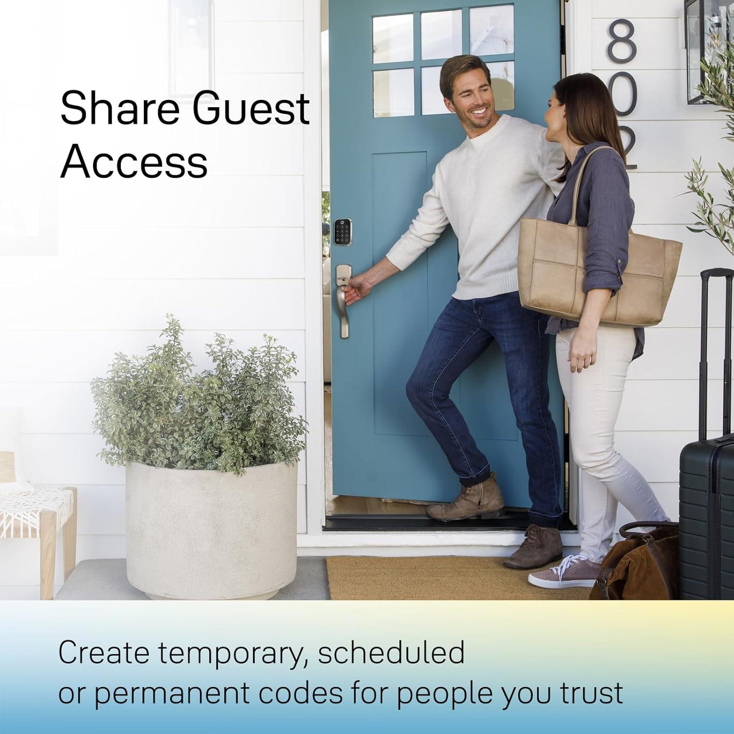 image:imageYale Assure Lock 2 Touch Deadbolt Lifetime Brass KeyFree Smart Lock with WiFi Connected Touchscreen Keypad and Fingerprint Scanner for Code Entry and Remote Access YRD450FWF1P05Satin Nickel