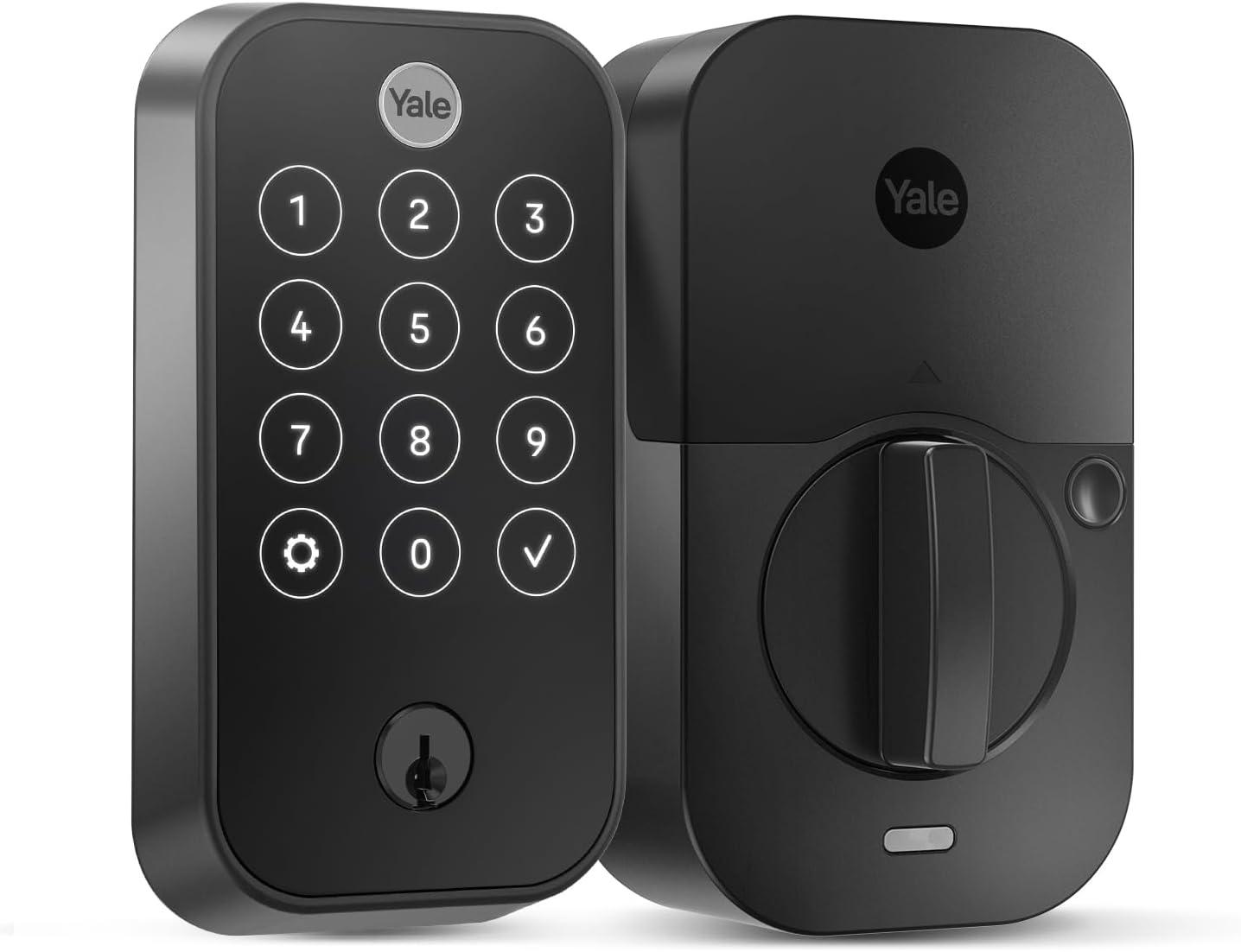image:imageYale Assure Lock 2 Touch Deadbolt Lifetime Brass KeyFree Smart Lock with WiFi Connected Touchscreen Keypad and Fingerprint Scanner for Code Entry and Remote Access YRD450FWF1P05Black Suede