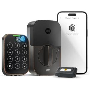 Yale Assure Lock 2 Touch Deadbolt, Lifetime Brass Key-Free Smart Lock with Wi-Fi Connected Touchscreen Keypad and Fingerprint Scanner for Code Entry and Remote Access, YRD450-F-WF1-P05(Oil Rubbed Bronze)