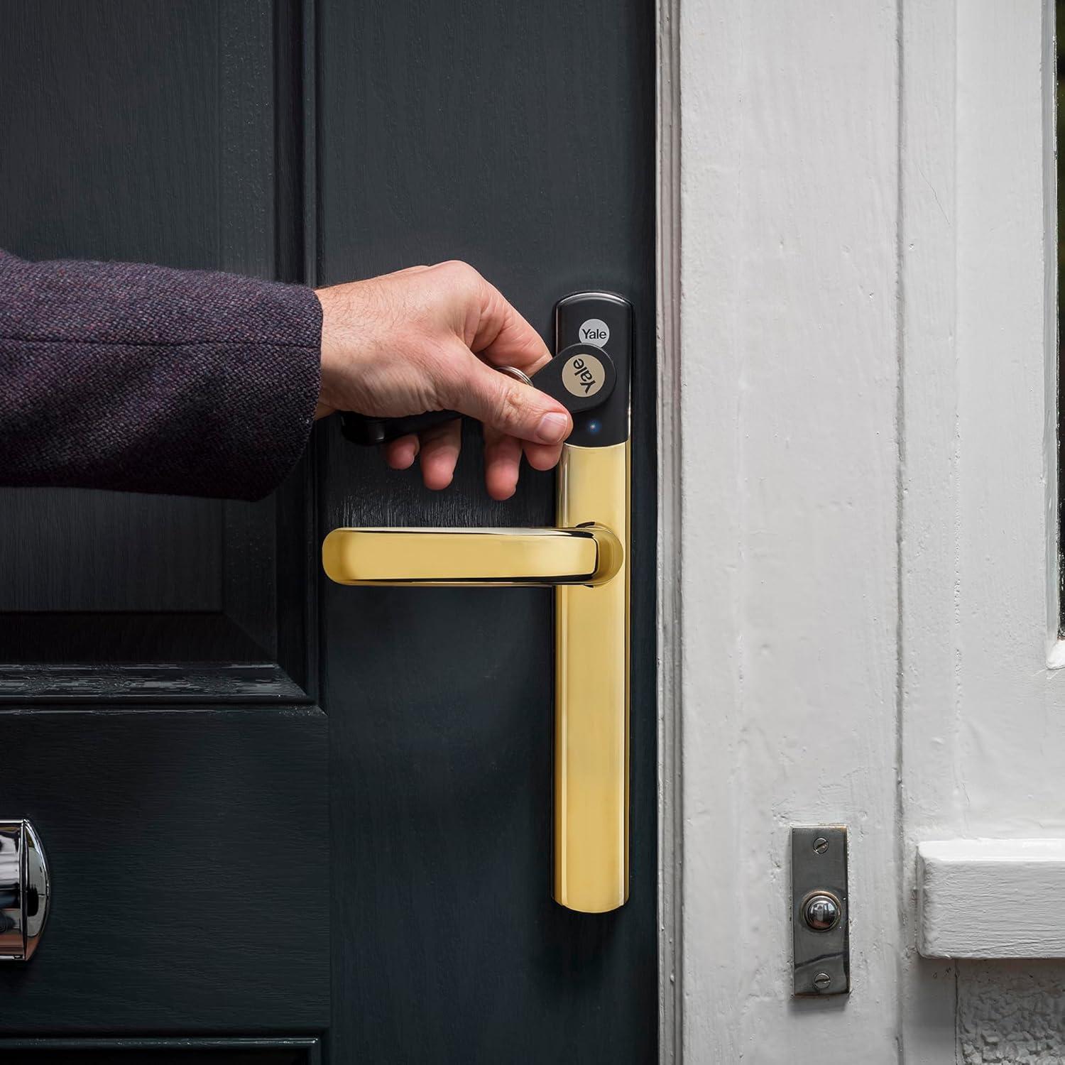 image:imageYale Conexis L2 Smart Door Lock Polished Brass Remote Access from Anywhere Anytime No Key Needed Compatible with Alexa Google Assistant and Philips Hue SDL2000PBPolished Brass