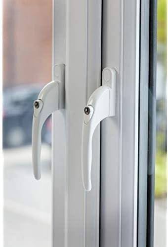 image:imageYale PYWHLCK40NWH Universal Window Handles fits Right or Left Handed Windows 40mm Spindle Lockable Boxed Suitable for PVCu Windows White FinishWhite